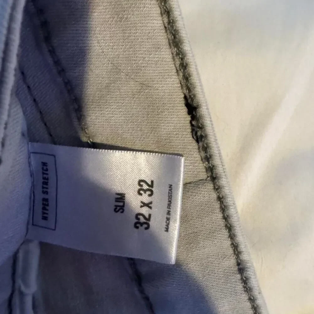Express Men's Blue and Grey Jeans